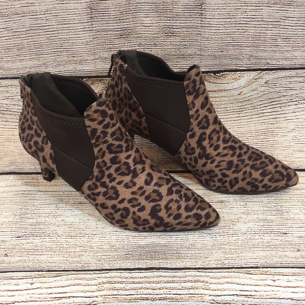 Ankle Boots - Cheetah print